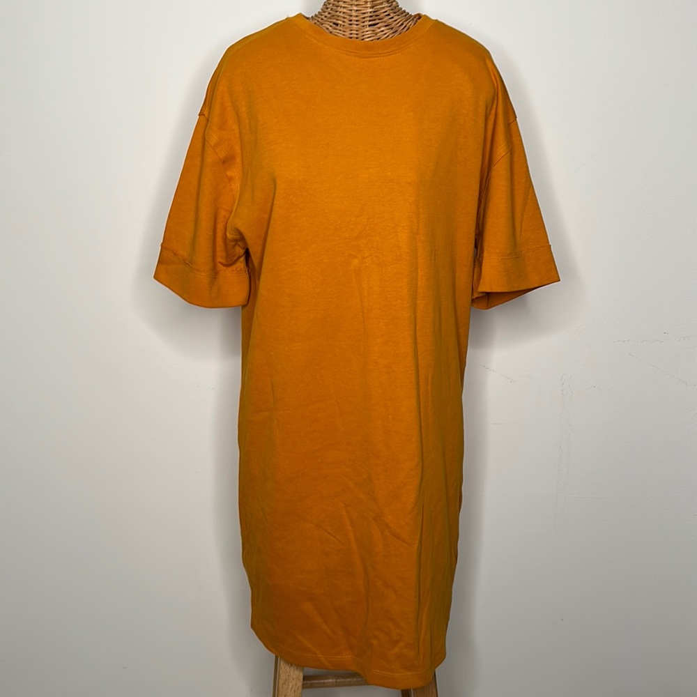 ZARA | MUSTARD/GOLD TSHIRT DRESS | SIZE M | GOOD CONDITION